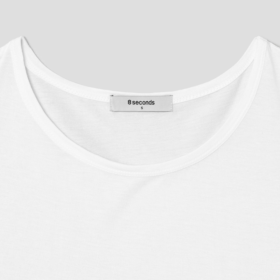 8 seconds Rayon Sleeveless — White