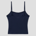 8 seconds  Button-Up Sleeveless Top — Navy