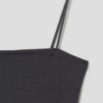 8 seconds Fine Ribbed Tube Top – Ash