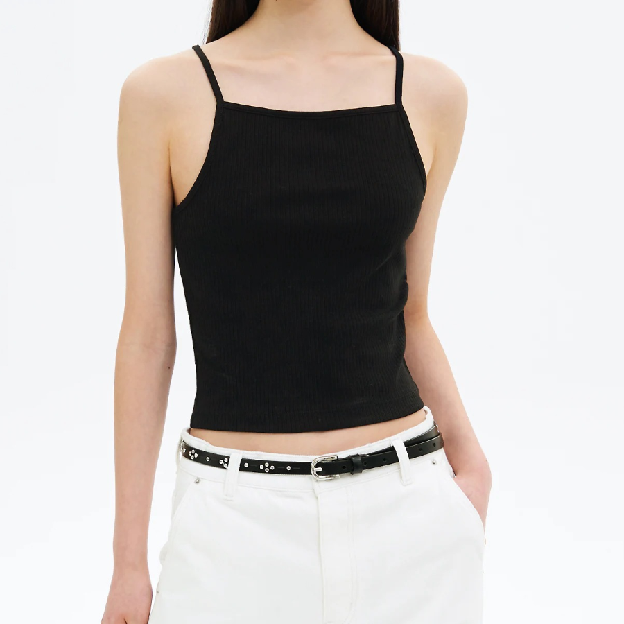 8 seconds Ribbed Set-Up Sleeveless – Black