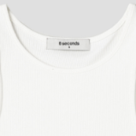 8 seconds Asymmetric Neckline Sleeveless – White