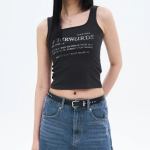 8 seconds Graphic Sleeveless T-shirt – Ash