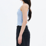 8 seconds Ribbed Cardi Top – Sky Blue