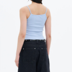 8 seconds Ribbed Cardi Top – Sky Blue