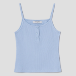 8 seconds Ribbed Cardi Top – Sky Blue