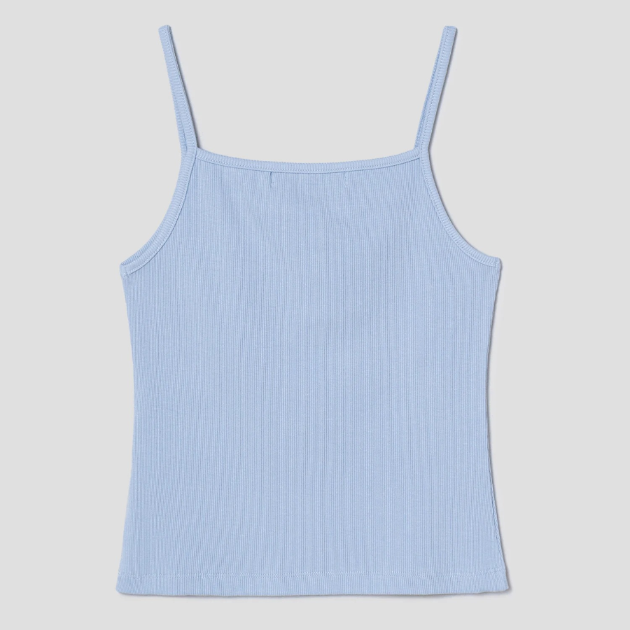 8 seconds Ribbed Cardi Top – Sky Blue