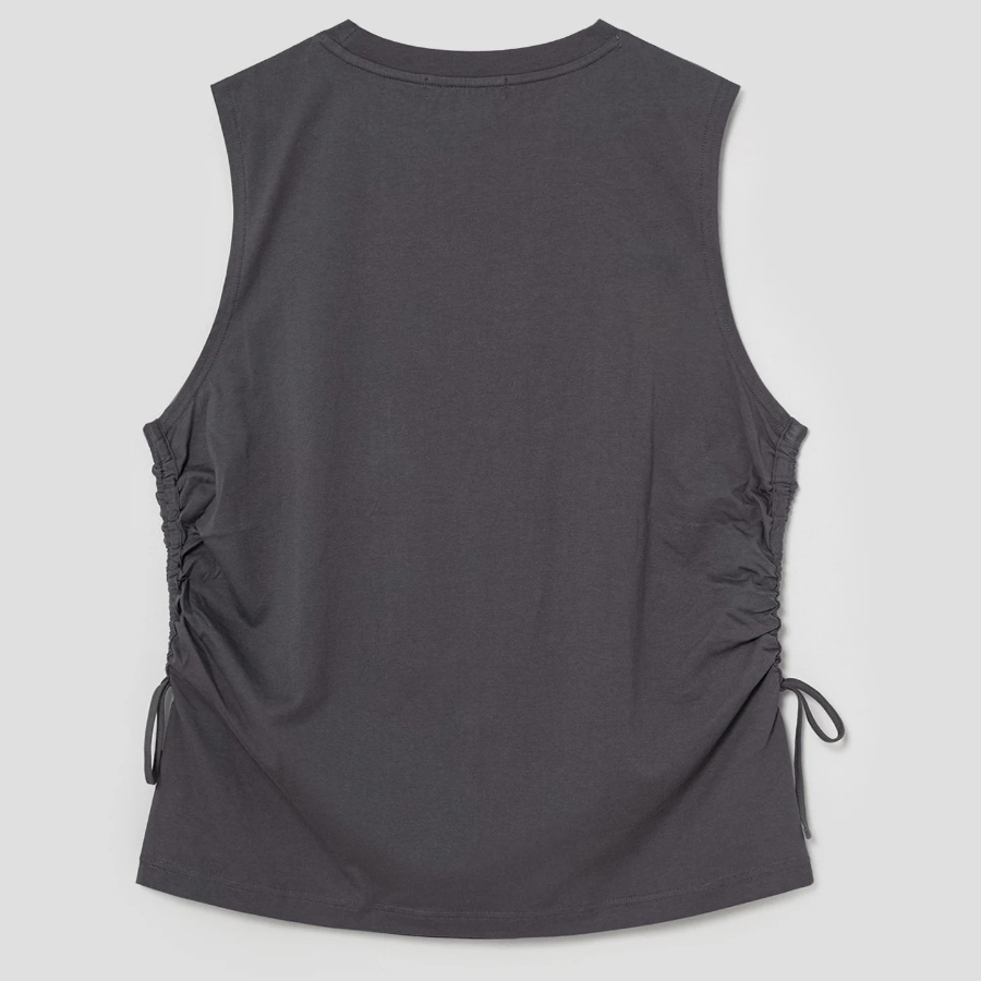 8 seconds Oversized Graphic Sleeveless – Ash