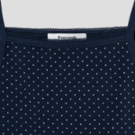 8 seconds Layered Dot Sleeveless Top – Navy