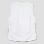8 seconds Oversized Graphic Sleeveless T-shirt – White