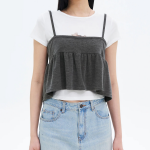 8 seconds Jersey Sleeveless Top – Ash