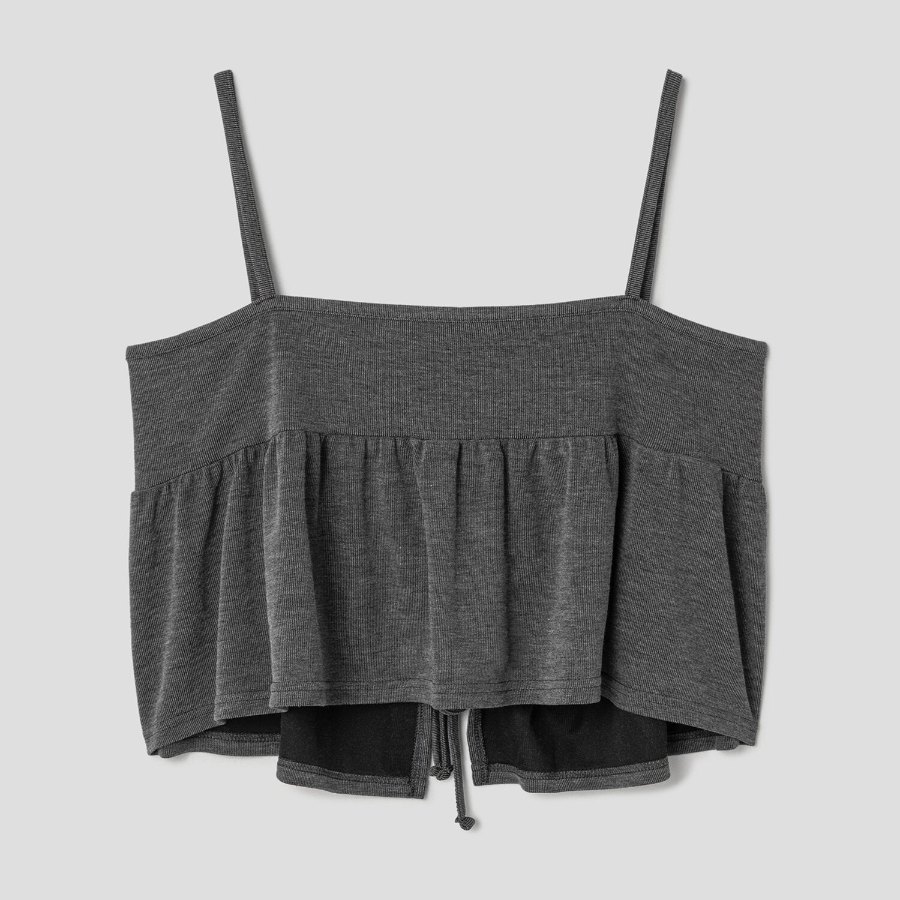 8 seconds Jersey Sleeveless Top – Ash