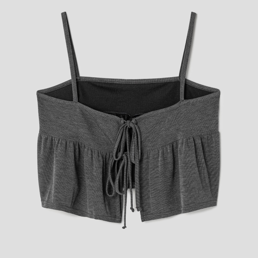 8 seconds Jersey Sleeveless Top – Ash