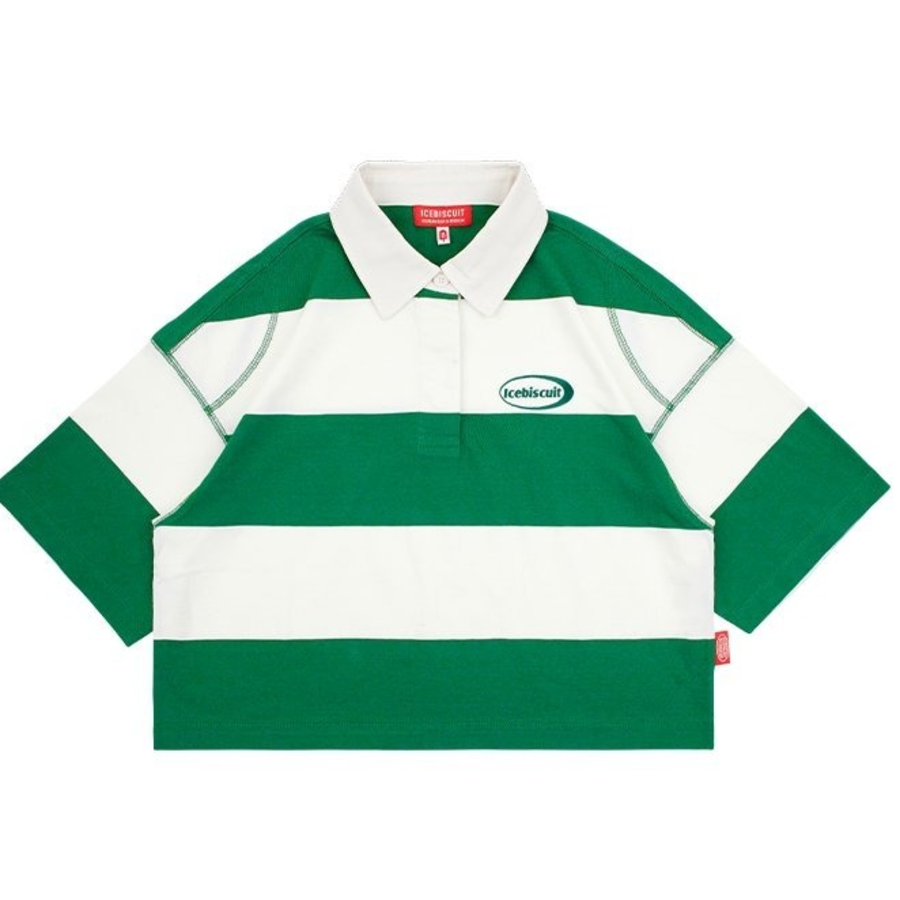 ICEBISCUIT [Junior] Crop Rugby T-Shirt_IB52TC602