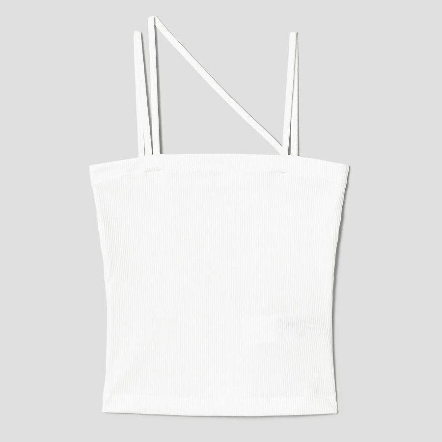 8 seconds Layered Tank Top – White