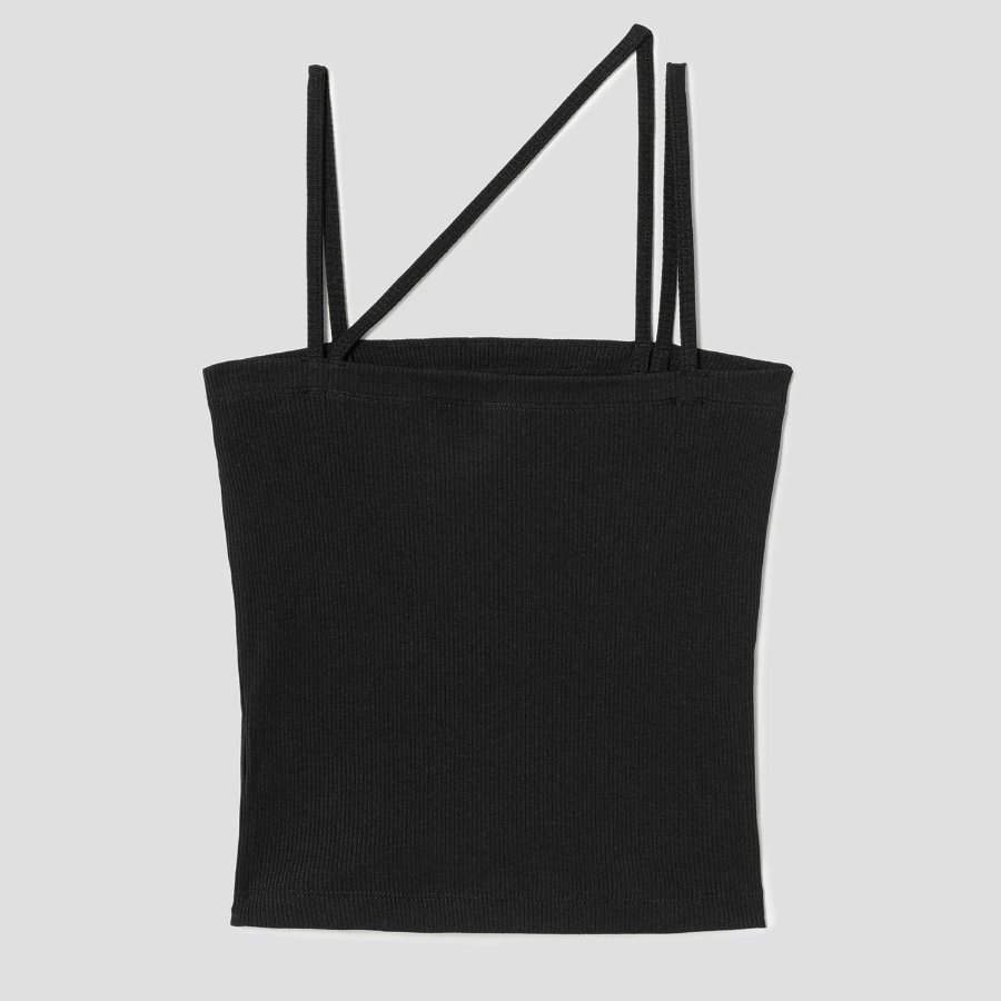 8 seconds Layered Tank Top – Black —