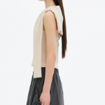 8 seconds Ribbed Button-Up Cardi Top – Beige