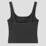 8 seconds Jersey Bustier Top – Dark Grey
