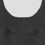 8 seconds Jersey Bustier Top – Dark Grey