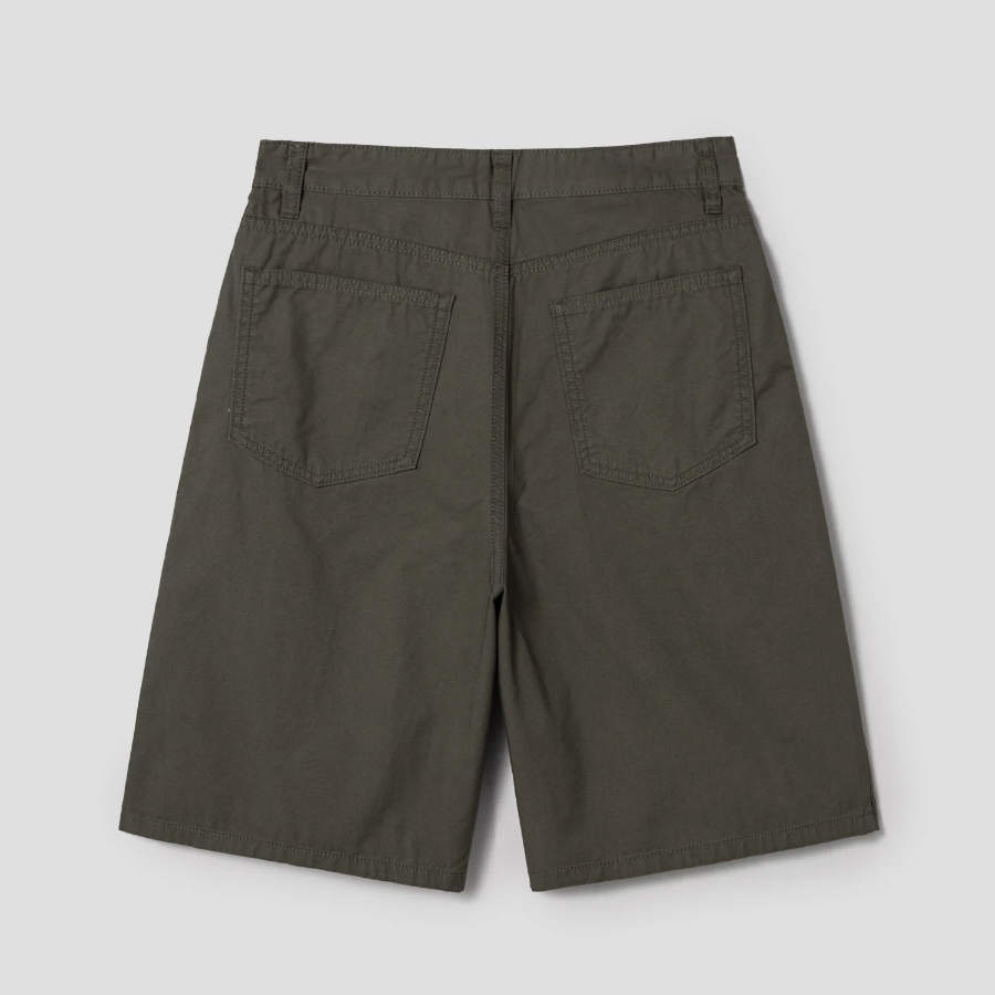 8 seconds Cotton-Washed Bermuda Shorts – Khaki