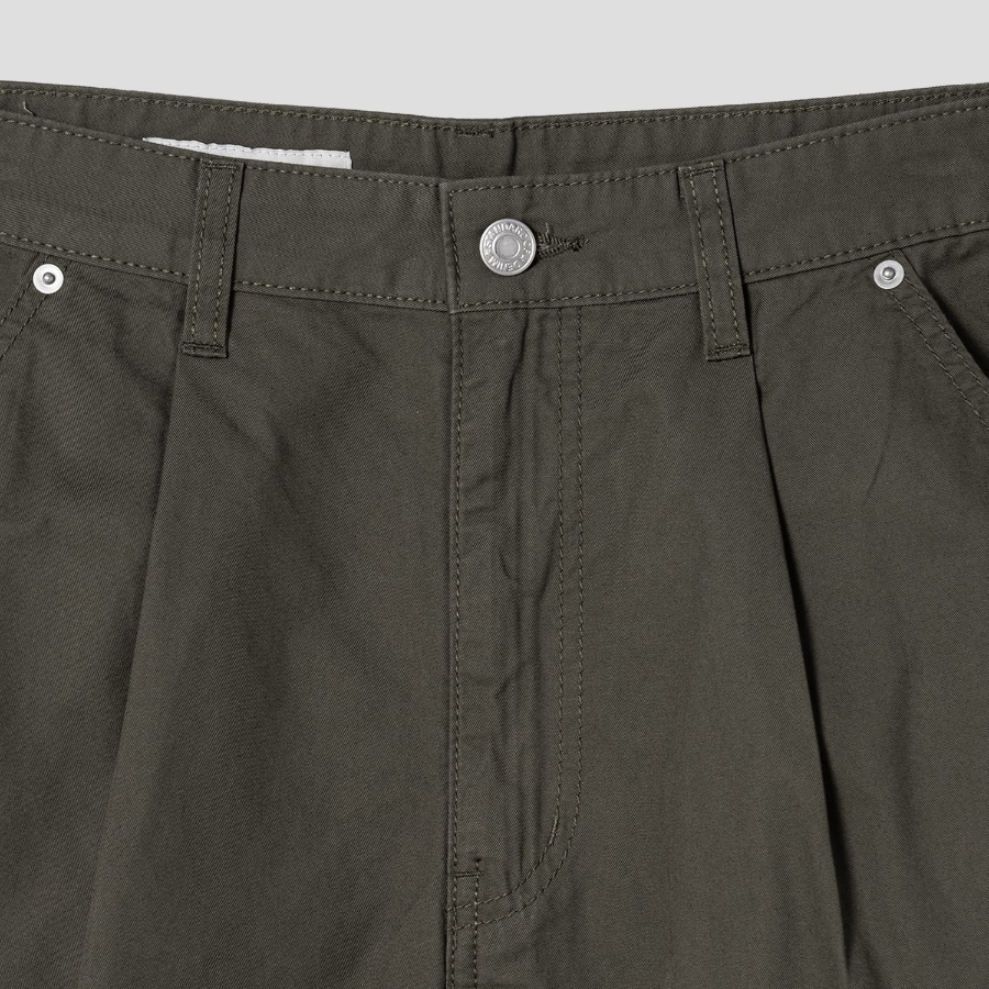8 seconds Cotton-Washed Bermuda Shorts – Khaki