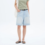 8 seconds Lightweight Denim Shorts – Sky Blue