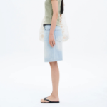 8 seconds Lightweight Denim Shorts – Sky Blue