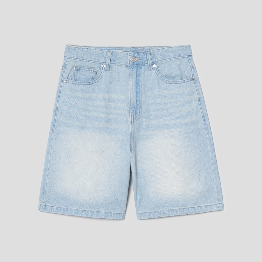 8 seconds Lightweight Denim Shorts – Sky Blue
