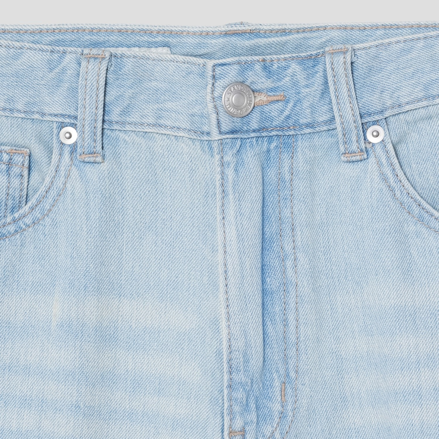 8 seconds Lightweight Denim Shorts – Sky Blue
