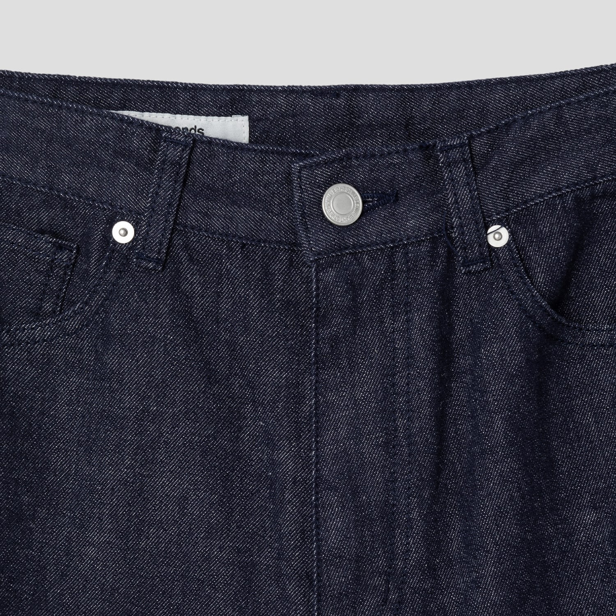8 seconds Lightweight Linen Denim Shorts – Navy