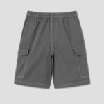 8 seconds Cotton Dyeing Bermuda Pants — Ash