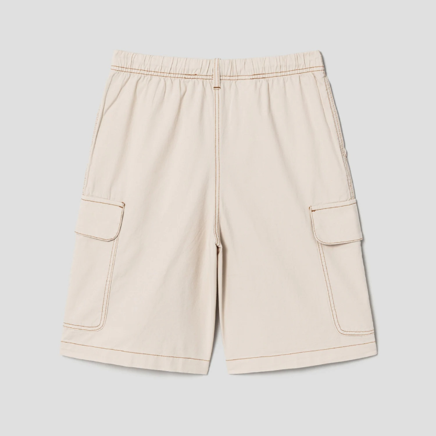 8 seconds Cotton Dyeing Bermuda Pants — Beige