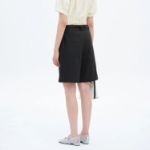 8 seconds Cotton Tuck Bermuda Pants — Ash