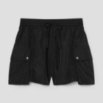 8 seconds Nylon Cargo Shorts — Black