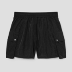 8 seconds Nylon Cargo Shorts — Black