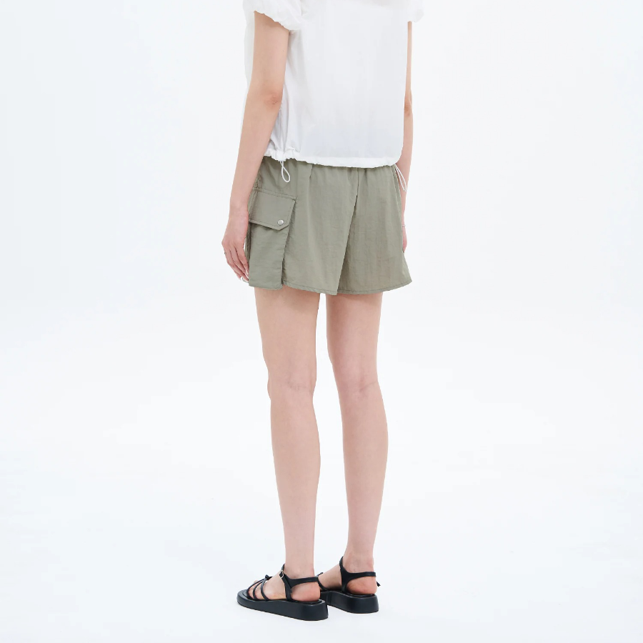 8 seconds Nylon Cargo Shorts — Khaki