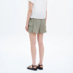 8 seconds Nylon Cargo Shorts — Khaki