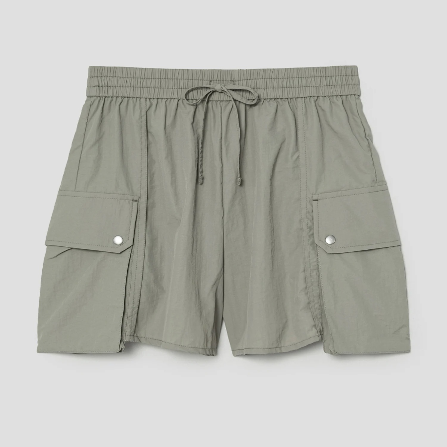8 seconds Nylon Cargo Shorts — Khaki