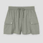 8 seconds Nylon Cargo Shorts — Khaki