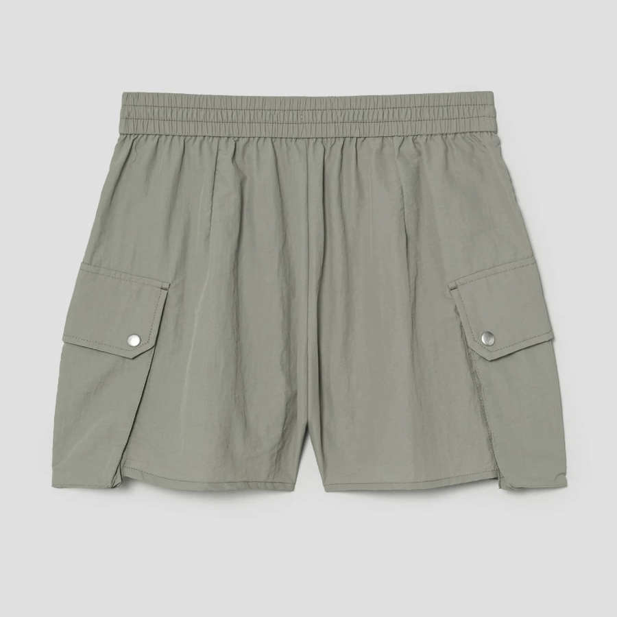 8 seconds Nylon Cargo Shorts — Khaki