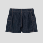 8 seconds Denim Wrap Skort — Navy