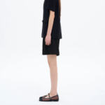 8 seconds Poly Two‑Tuck Short Pants — Black