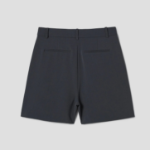 8 seconds Poly Two‑Tuck Short Pants — Ash