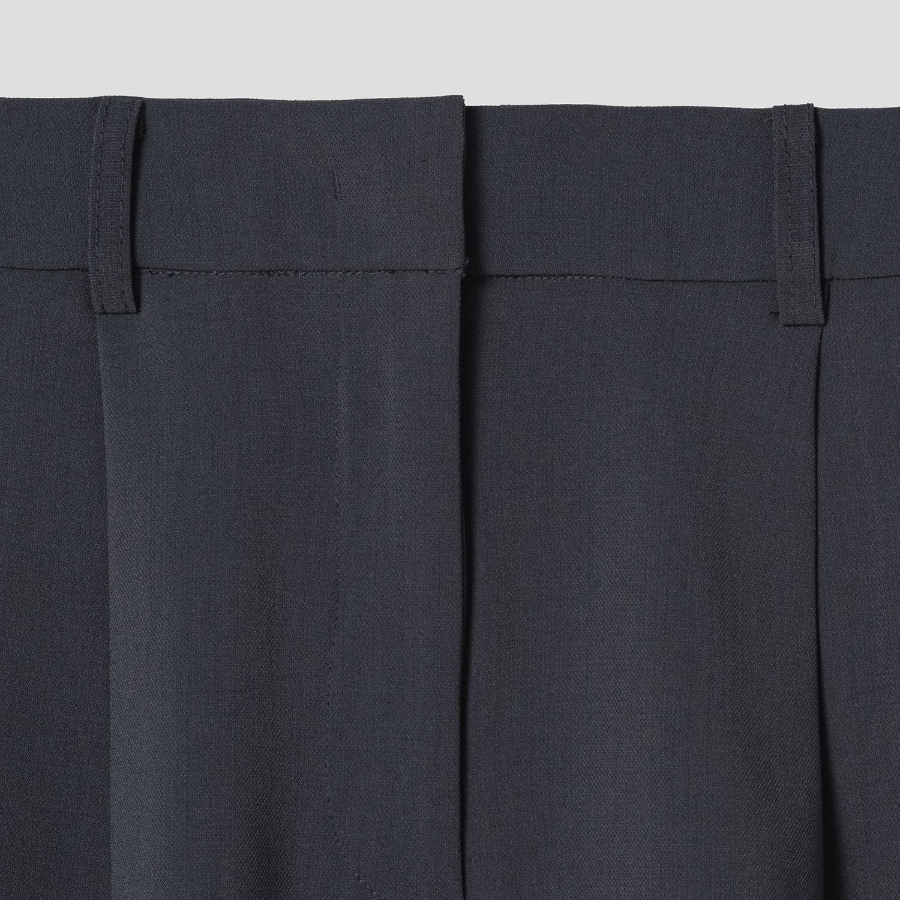 8 seconds Poly Two‑Tuck Short Pants — Ash