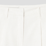 8 seconds Linen‑Like Shorts — Ivory