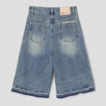8 seconds [UNI8] Washed Denim Bermuda — Blue