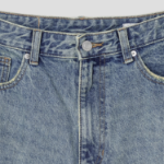 8 seconds [UNI8] Washed Denim Bermuda — Blue