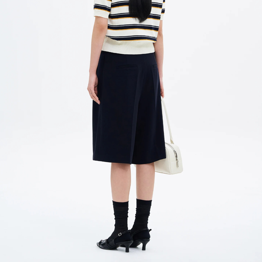 8 seconds Poly Bermuda Pants — Navy