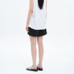 8 seconds Ribbon Detail Fluid Shorts — Black