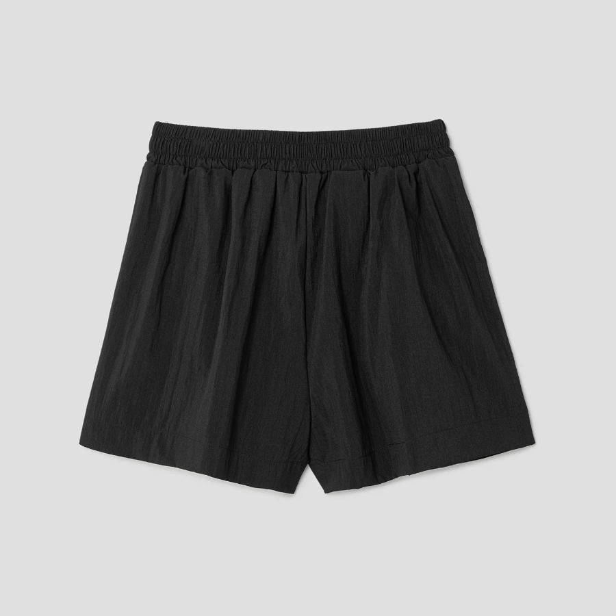 8 seconds Ribbon Detail Fluid Shorts — Black