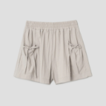 8 seconds Ribbon Detail Fluid Shorts — Beigе